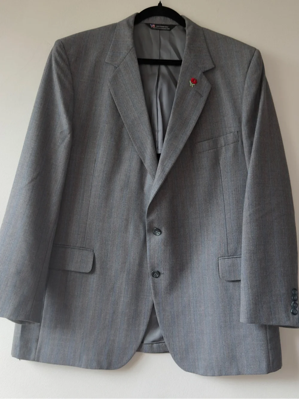 Men's Gray Pinstripe Sport‎ Coat Blazer